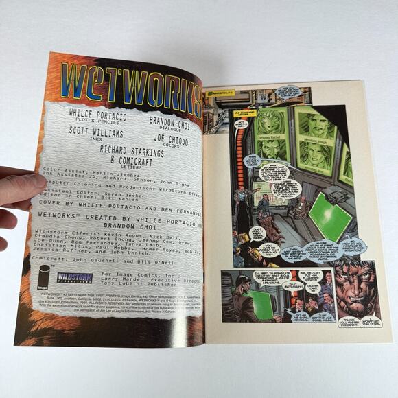Wetworks #3 (Image Comics Malibu Comics September 1994) signed by WHILCE PORTAC - Picture 5 of 12